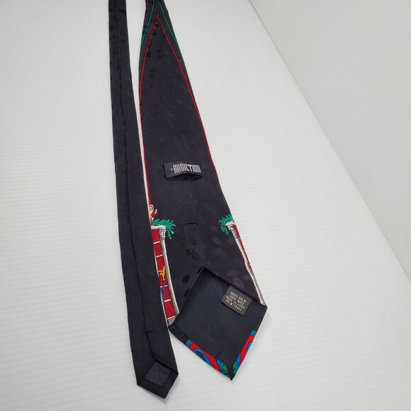 Robert Alan Polyester Necktie Multicolor Presents and Silver Stars Tie 56"x3.75" - Picture 6 of 8
